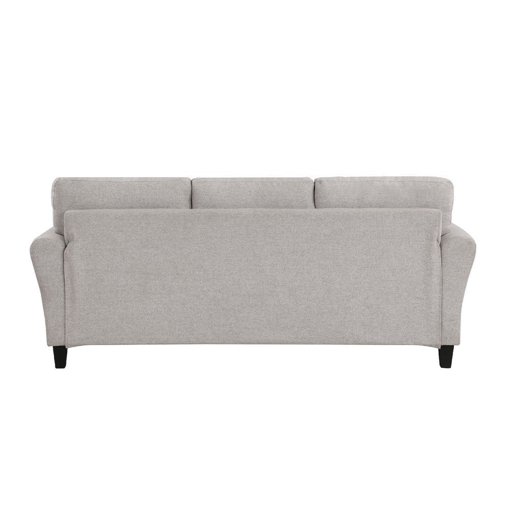 Leroi Sofa | 81’’ | Gray Fabric and Round Flared Armrests BM336239