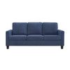 Mihi Sofa | Blue Chenille | 76’’ | Black Tapered Wood Legs BM336242