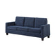 Mihi Sofa | Blue Chenille | 76’’ | Black Tapered Wood Legs BM336242