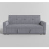 Convertible Sofa | Gray Tufted Velvet Back | USB Charging Ports | 84’’ BM336246