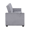Convertible Sofa | Gray Tufted Velvet Back | USB Charging Ports | 84’’ BM336246