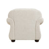 Boro 42" Sofa Armchair | Soft Beige | Armrests w Nailhead Trims