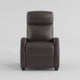 Recliner Chair | Manual Push Back | Black Faux Leather | 27’’ BM336268