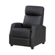 Recliner Chair | Manual Push Back | Black Faux Leather | 27’’ BM336268