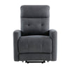 Woxo Power Lift Recliner Chair with Heat Massage | Gray Microfiber BM336270