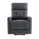 Woxo Power Lift Recliner Chair with Heat Massage | Gray Microfiber BM336270