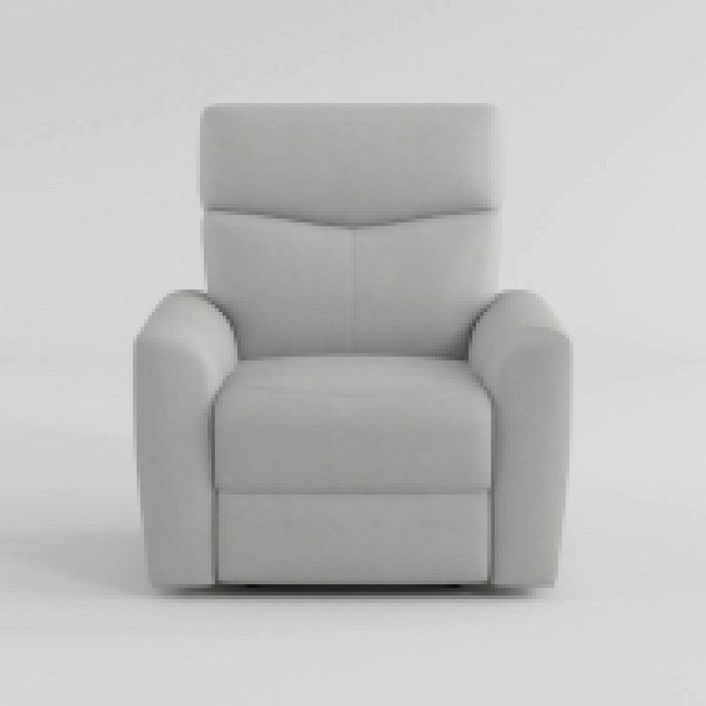 Manual Recliner Chair | 38’’ | Gray Polyester Padded Seat | Pull Tab BM336271