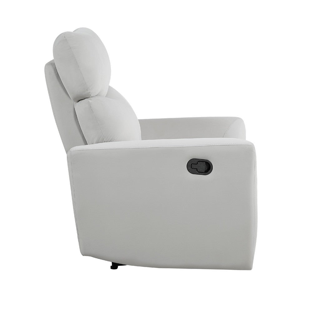 Manual Recliner Chair | 38’’ | Gray Polyester Padded Seat | Pull Tab BM336271