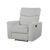 Manual Recliner Chair | 38’’ | Gray Polyester Padded Seat | Pull Tab BM336271