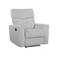 Manual Recliner Chair | 38" | Gray Polyester Padded Seat | Pull Tab