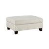 Bior Accent Ottoman | Ivory Fabric Upholstery | Solid Wood Legs | 41’’ BM336276