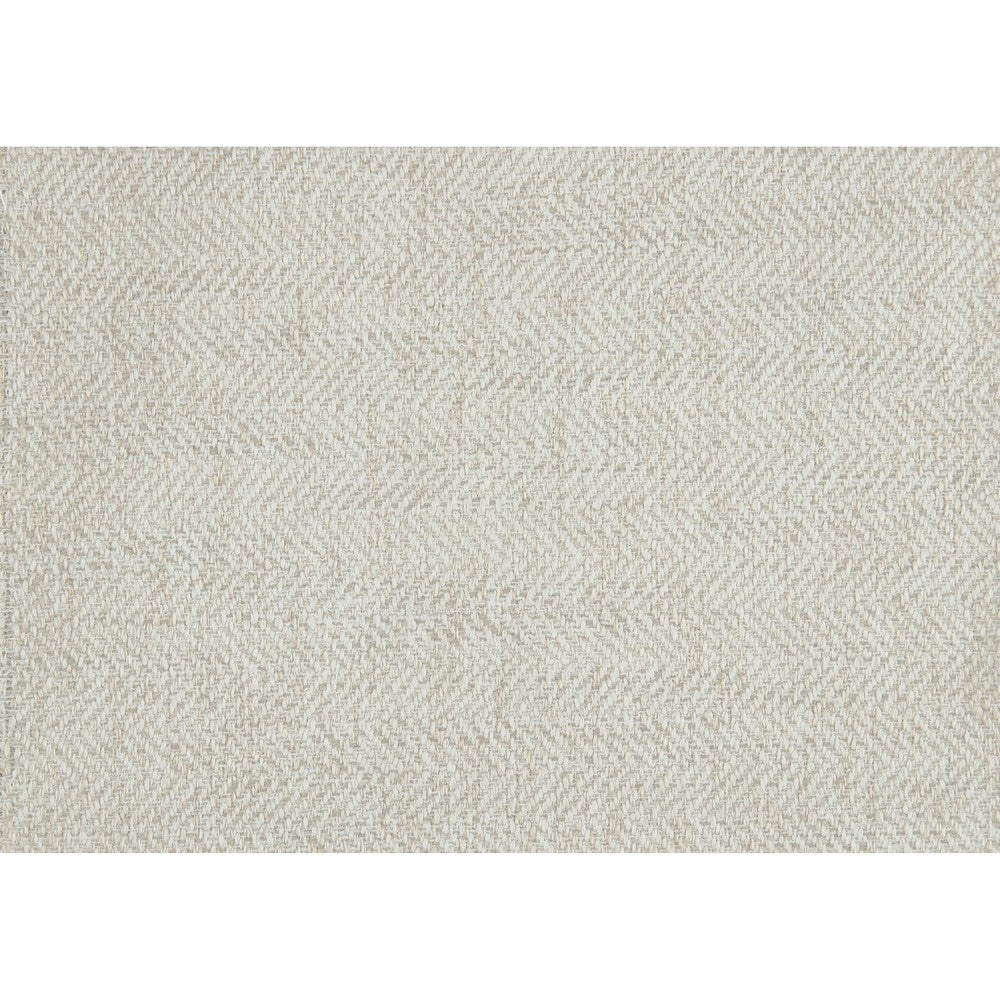 Bior Accent Ottoman | Ivory Fabric Upholstery | Solid Wood Legs | 41’’ BM336276
