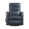 Kamo Manual Recliner Swivel Chair | 32’’ | Navy Blue Faux Leather BM336277