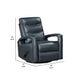 Kamo Manual Recliner Swivel Chair | 32’’ | Navy Blue Faux Leather BM336277