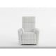 Swivel Manual Recliner Chair | 2 Pillows | White Corduroy | 39’’ BM336279