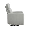 Yujo Recliner Chair | Manual | 30’’ | Gray Faux Leather | 360 Swivel BM336283