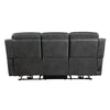 Gimo Power Recline Sofa | Dark Gray Microfiber | USB Ports | 82’’ BM336290