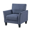 Xumo Sofa Armchair | Blue 34’’ | Black Tapered Wood Legs BM336292