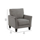 Xumo Sofa Armchair | Taupe Gray 34’’ | Black Tapered Wood Legs BM336295