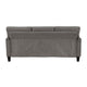 Xumo Sofa | Taupe Gray Fabric | 79’’ | Black Tapered Wood Legs BM336297
