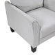 Xumo Sofa Armchair | Light Gray 34’’ | Black Tapered Wood Legs BM336298