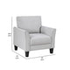 Xumo Sofa Armchair | Light Gray 34’’ | Black Tapered Wood Legs BM336298