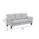 Xumo Sofa | Light Gray Fabric | 79’’ | Black Tapered Wood Legs BM336300