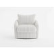 Goro Round Swivel Accent Chair | 39’’ | Beige Corduroy | Solid Wood