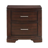 Hudy 2 Drawer Nightstand | 26’’ | Cherry Brown Birch Veneer BM336303