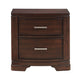 Hudy 2 Drawer Nightstand | 26’’ | Cherry Brown Birch Veneer BM336303