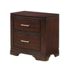 Hudy 2 Drawer Nightstand | 26’’ | Cherry Brown Birch Veneer BM336303
