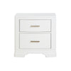 Hudy 2 Drawer Nightstand | Metal Handles | 26’’ | White Birch Veneer BM336306