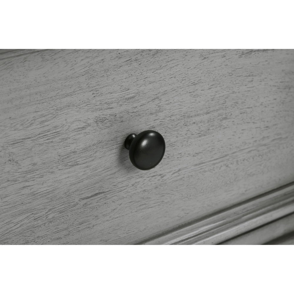 Daisy Wardrobe Chest | Gray Mango Veneer | 8 Drawer Bronze Metal Knobs BM336313