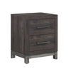 Deena 2 Drawer Nightstand | 25" | Brown Gray Melamine Veneer