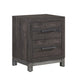 Deena 2 Drawer Nightstand | 25" | Brown Gray Melamine Veneer