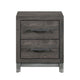 Deena 2 Drawer Nightstand | 25’’ | Brown Gray Melamine Veneer BM336317