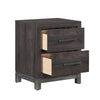 Deena 2 Drawer Nightstand | 25’’ | Brown Gray Melamine Veneer BM336317