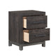 Deena 2 Drawer Nightstand | 25’’ | Brown Gray Melamine Veneer BM336317