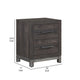 Deena 2 Drawer Nightstand | 25’’ | Brown Gray Melamine Veneer BM336317