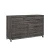 Deena 59" Dresser | Brown Gray Melamine Veneer | 7 Drawers