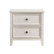 Etgo 2 Drawer Nightstand | 24’’ | White Melamine Veneer BM336320
