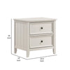 Etgo 2 Drawer Nightstand | 24’’ | White Melamine Veneer BM336320