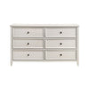 Etgo 60’’ Dresser | White Melamine Veneer | 6 Spacious Drawers BM336321