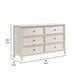 Etgo 60’’ Dresser | White Melamine Veneer | 6 Spacious Drawers BM336321