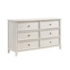 Etgo 60" Dresser | White Melamine Veneer | 6 Spacious Drawers