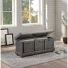 Wali 44’’ Bench with Lift Top Storage | Plush Gray Cushioned Seat