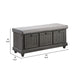 Wali 44’’ Bench with Lift Top Storage | Plush Gray Cushioned Seat