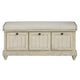 Wali 44’’ Bench with Lift Top Storage | Cushioned Seat Antique White