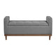 Bity Lift Top Storage Bench | Medium Gray Textured Fabric | Wood 50’’