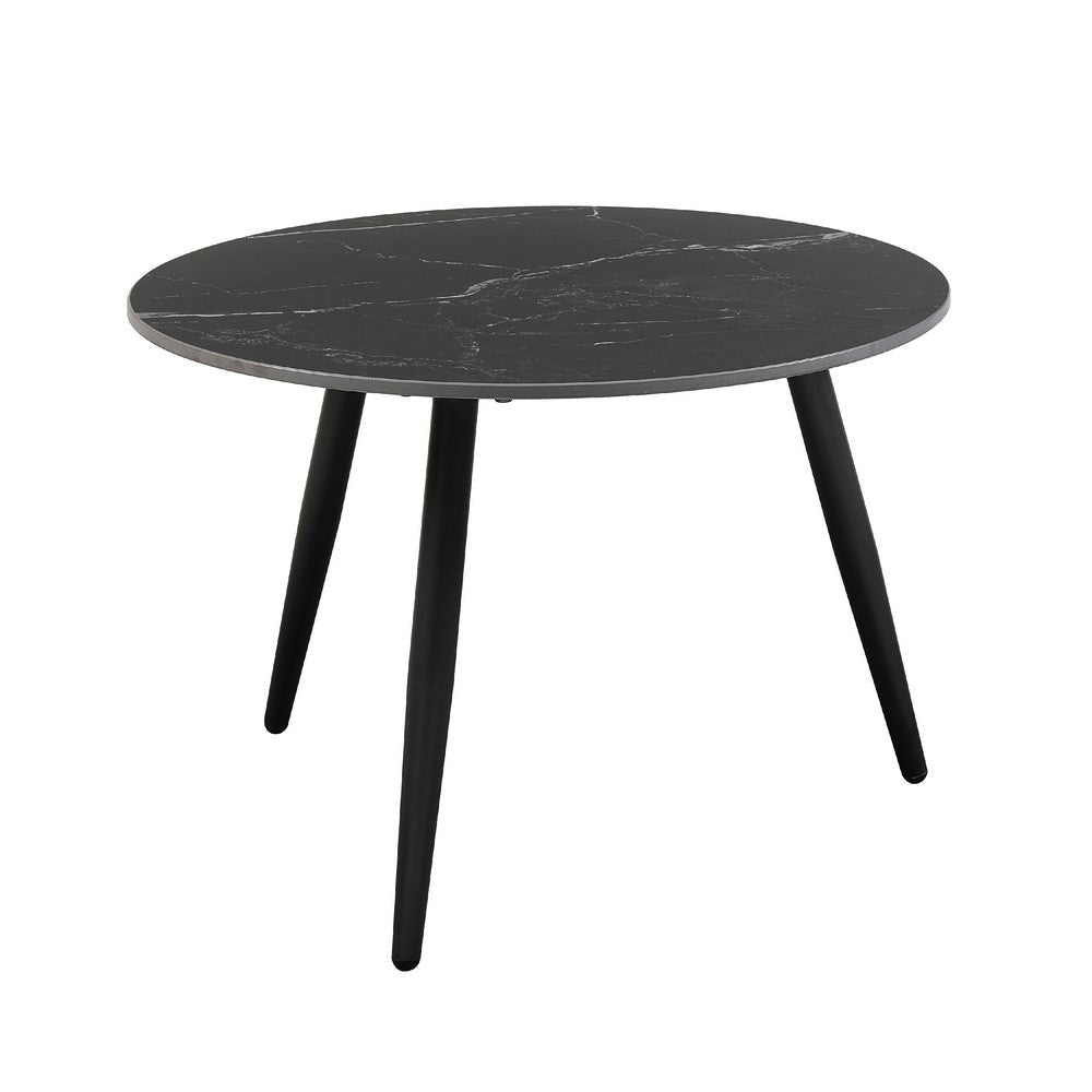 Lyra 3pc Occasional Coffee Table Set | Nesting Black Stone Top | Black BM336350